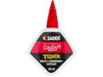Sader Colle Spéciale Couture "Finis les Ourlets" – Colle Tissus et Textiles : Jeans, Cuir, Coton, etc – Ourlets, Customisation, Rapiéçage – Résiste aux Lavages – Flacon 40 ml