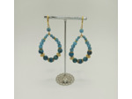 B.O. turquoise, jade bleu/doré