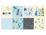Coupon Tissu popelin Ants & Music, Katia fabrics