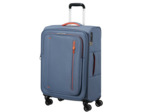 American Tourister CloudRider Valise Souple 67Cm 4 Roues Trolley Extensible & TSA Stone Blue