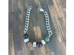 Bracelet-chaîne homme agate indienne