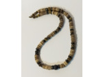 Collier Œil de tigre/pierre de lave/bois/perles de coco