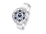 Bague aromathérapie en acier inoxydable