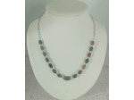Collier agate indienne et sa perle sacrée du Tibet