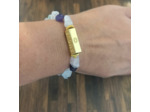 Bracelet " Amour" en pierres naturelles brutes