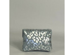 Farfouillette Petit Porte-Monnaie Léopard Brillant Bleu Ciel