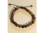 Perles en bois couleurs foncées ajustable