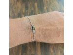 Bracelet œil de tigre et acier inoxydable 1