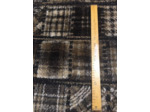 Tissu fourrure patchwork tissage marron