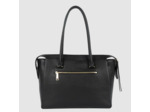 Lancaster Dune Sac Shopping En Cuir Grainé 529-97 Noir