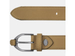 Longchamp 3D Ceinture Cuir Ajustable Mixte Tabac
