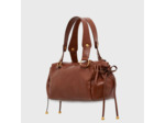 Gérard Darel Grace Sac Porté Main En Cuir Et Détails Métalliques Caramel