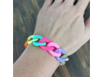 Bracelet gros maillon multi-couleurs 22mm