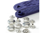 Boutons pression Anorak argent 12 mm Prym