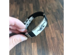 Bracelet homme noir flamme