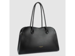 Lancaster Donna Hopper Grand Sac Shopping En Cuir Lisse 531-122 Noir