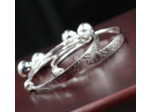 Bracelet en argent pour bébé clochettes