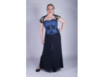 Corset bleu avec dentelle