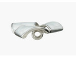 Bouton métal fantaisie blanc 23 mm