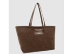 Lancaster Suedine KBA Grand Sac Shopping Aspect Suédine 518-063 Marron