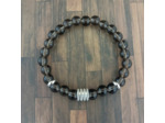 Bracelet en quartz fumé contre les addictions