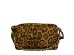 Mila Louise Mama LP1 Sac Trotteur Toile léopard Cognac