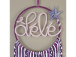 Attrape rêves prénom personnalisable, Camaïeu de violet