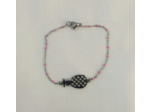 Bracelet ananas rose/argenté