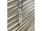 PENDENTIF POINTE QUARTZ ROSE