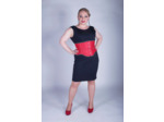 Serre-taille rouge matelassé intérieur coccinelle pièce unique