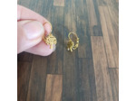 Boucles d'oreilles arbre de vie en acier inoxydable doré ou argenté