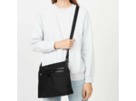 Lancaster Basic Verni Sac Porté Epaule et Travers 514-60 Noir