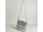 Mila Louise Naja W Sac Porté Epaule Tressé Silver
