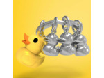 Metalmorphose Porte-clés Canard Et Ses 3 Petits