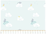 Tissu popeline Sky cloud rhinos Katia Fabrics