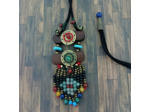 Sautoir bois & perles naturelles 1