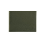 Longchamp Veau Foulonné Portefeuille italien Kaki