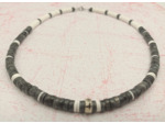 Collier Labradorite/blanc