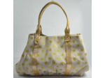 Mila Louise Colette DB Sac Shopping Toile Pois Jaune