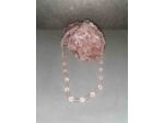 Collier quartz rose et cristal qualité premium 40cm