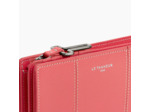 Le Tanneur Juliette Portefeuille Cuir Grainé Flamingo