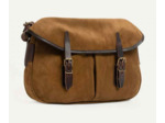 Bleu de Chauffe Sac Musette S Cuir Velours Tabac