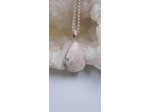 Pendentif scolecite et chaine argent 925 olpa820/2436