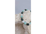 Bracelet amazonite labradorite blanche fushite OLPA2117