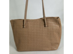 Farfouillette Sac Shopping Tressé Avec Porte-Clés Amovibles Taupe