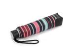 Isotoner Parapluie Femme Pliant Manuel Rayure Blush