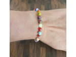 Bracelet perles millefiori 6mm
