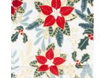 Tissu Xmas Poplin Poinsettia Xmas