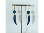Boucles d'oreilles Cloé en ivoire végétal