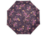 Isotoner Parapluie Femme Pliant Manuel Fleurs Aubergine